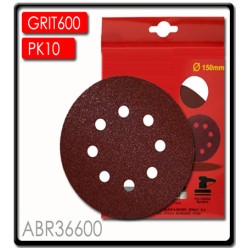 150mm - 600 Grit Sanding Disc - Velcro - 10pk | Torkcraft