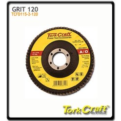120 Grit - 115mm - Flap Disc 15 DEG. Angle | Aluminium Oxide