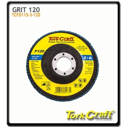 120 Grit - 115mm - Flap Disc - Flat  | Zirconium