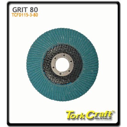 80 Grit - 115mm - Flap Disc - Flat  | Zirconium
