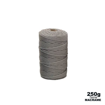 3mm - Macramé Cotton - Light Gray | 250g