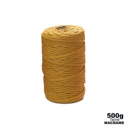 4mm - Macramé Cotton - Mustard| 500g