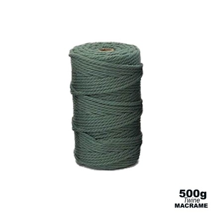 4mm - Macramé Cotton - Sage Green | 500g