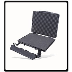Plastic Laptop Case | 345X275X60MM OD with Foam Black 