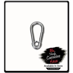 5mm x 50 - Carabine Hook with Eyelet | Galvanized 