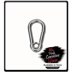 10mm x 100 Carabine Hook with Eyelet | Galvanized 