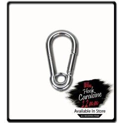 12mm x 120 Carabine Hook with Eyelet | Galvanized 