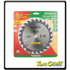 185 x 24T - Contractor Blade - 16 Circular Saw - TCT | Torkcraft 