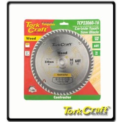 230 x 60T - Contractor Blade - 16 Circular Saw - TCT | Torkcraft 