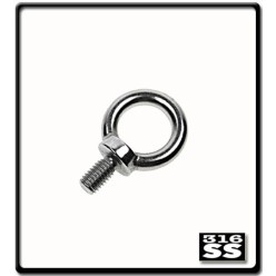 6mm - Stainless Steel Eye Bolts - Drop Forged - GR316 | 0.09T