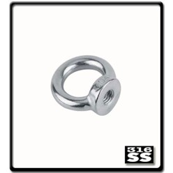 10mm - Stainless Steel Eye Nuts - Drop Forged - GR316 | 0.23T