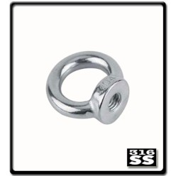 16mm - Stainless Steel Eye Nuts - Drop Forged - GR316 | 0.58T