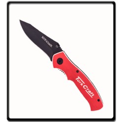 Foldable Knife - Utility RED - G10 Material Handle & Belt Clip | Tork Craft