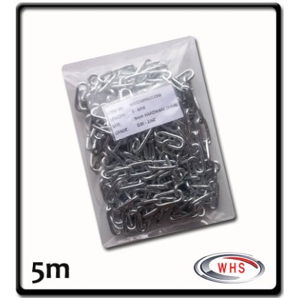 3mm - Hardware Chain - G30 Zinc | 5m - Prepack