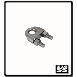 4mm - Wire Rope Clamp | Stainless Steel 