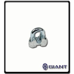 8mm - Wire Rope Clamp | Galvanised
