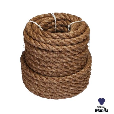 22mm - Manila Rope 3-strand - Natural Fibre | SOLD PER METER
