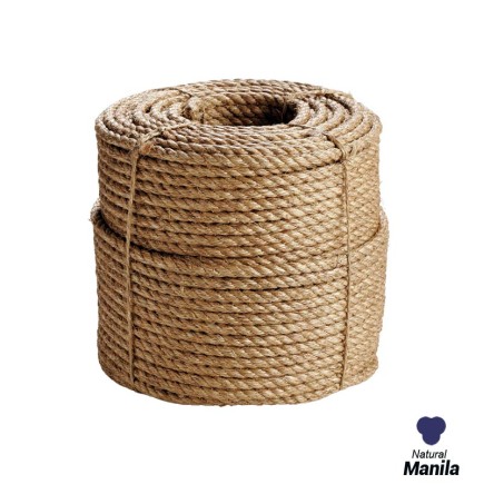 20mm - Manila Rope 3-strand - Natural Fibre | SOLD PER METER