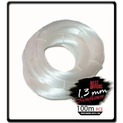 1.3mm Snoek Monofilament Line (100m) | Clear