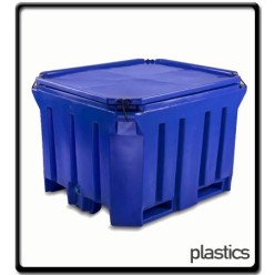 750L - Plastic Bulk Bin - Non Insulated (PT750NI) - With Lid | Plastics