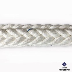 44mm - Polyrene 12-Strand - Mooring Rope - UV resistant/Sinking Rope | SOLD PER METER