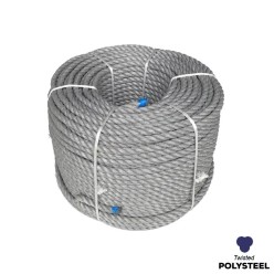 22mm - Polysteel Rope - 3-Strand Construction - Synthetic tensile | SOLD PER METER
