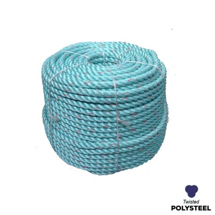 20mm - Polysteel Rope - 4-Strand Construction - Synthetic tensile | SOLD PER METER