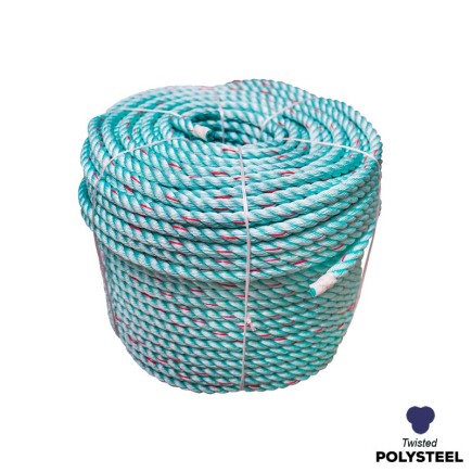 24mm - Polysteel Rope - 4-Strand Construction - Synthetic tensile | SOLD PER METER