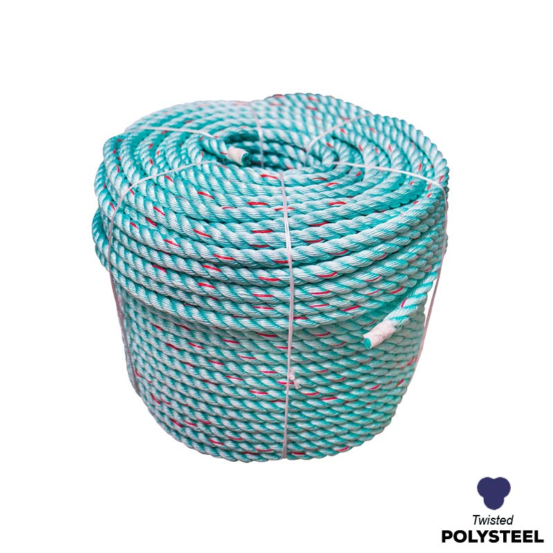 26mm - Polysteel Rope - 4-Strand Construction - Synthetic tensile