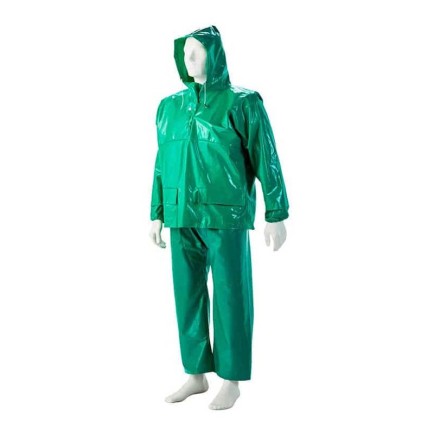 Large - Heavy Duty PVC - Oilskin Jacket - Storm Protective Attire