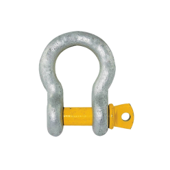 8.5 Ton | 25mm - Bow Shackle - Screw Pin Type, Grade S - Yellow Pin | Galvanised