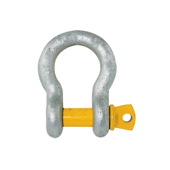 13.5 Ton | 35mm - Bow Shackle - Screw Pin Type, Grade S - Yellow Pin | Galvanised