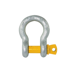 2 Ton | 13mm - Bow Shackle - Screw Pin Type, Grade S - Yellow Pin | Galvanised