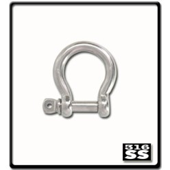 16mm Bow Shackle | Stainless Steel 