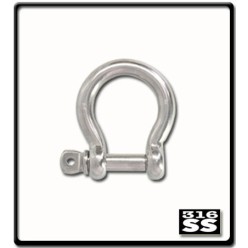 22mm Bow Shackle | Stainless Steel 