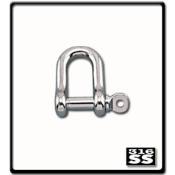 16mm D-Shackle | Stainless Steel