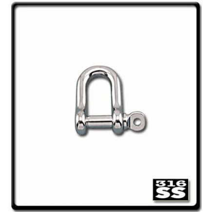 6mm D-Shackle | Stainless Steel