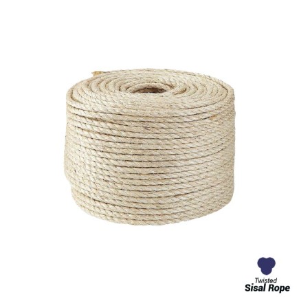 8mm - Sisal Rope - 3  Strand | SOLD PER METER