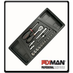 19Pc - Sockets & Accessories | Fixman