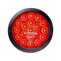 4" - 19 Red LED With Red Lens - Rubber Gasket | Trucklamps