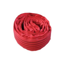 80mm Round Sling Sleeve - Red | Sold Per Meter