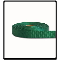 25mm – 2 Ton Industrial Webbing Green | SOLD PER METER