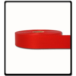 35mm–2 Ton Industrial Webbing Red | SOLD PER METER