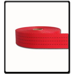 50mm – 3 Ton Industrial Webbing Red | SOLD PER METER
