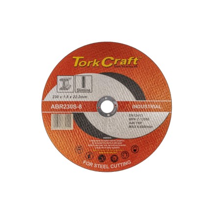 230 x 1.8 x 22.2mm - Metal Cutting Disc - Indstrial | Torkcraft 