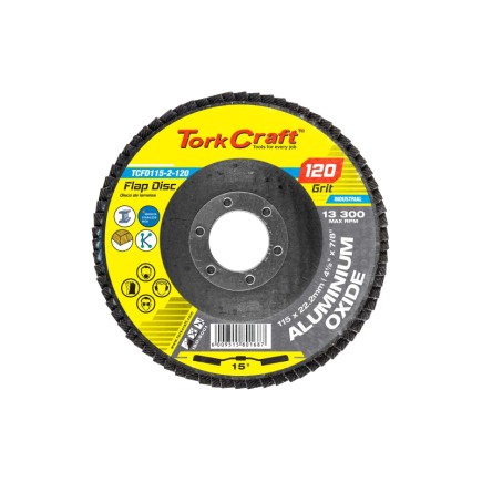 120 Grit - 115mm - Flap Disc 15 DEG. Angle | Aluminium Oxide