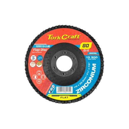 120 Grit - 115mm - Flap Disc - Flat  | Zirconium