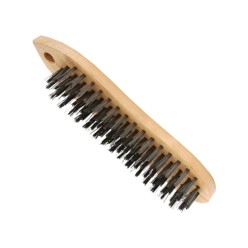 RECTANGULAR WOOD HANDLE WIRE BLOCK BRUSH 