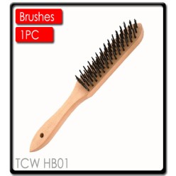 Wire Scratch Brush - Wooden Handle | Torkcraft