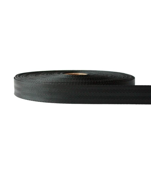 10mm - Sewn Twill Tape - Black | SOLD PER METER